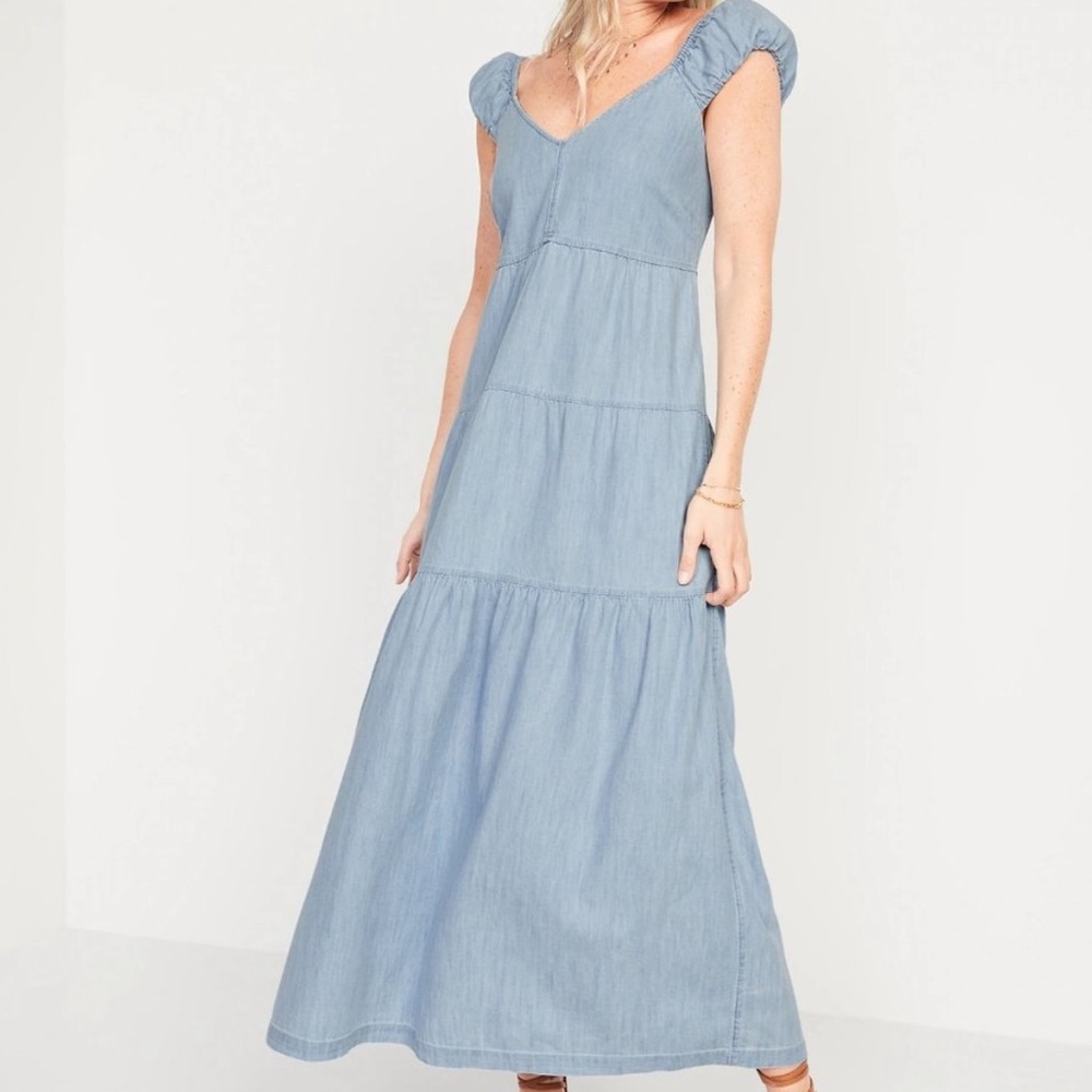 Old Navy Light Blue Maxi Dress